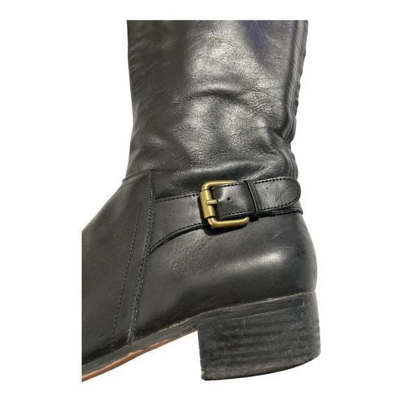 Corso Como Women's Boots Knee High Riding Style Black leather Zip Size 8.5 - Picture 6 of 10